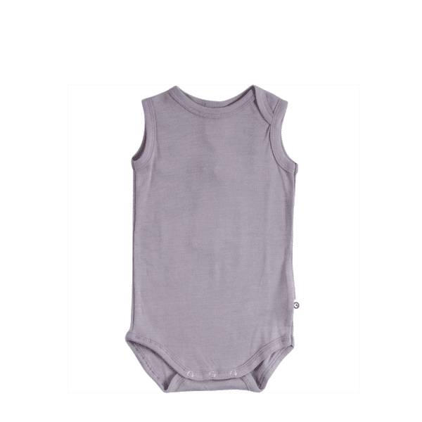 Müsli - Woolly silk sleevelees body, grå melange