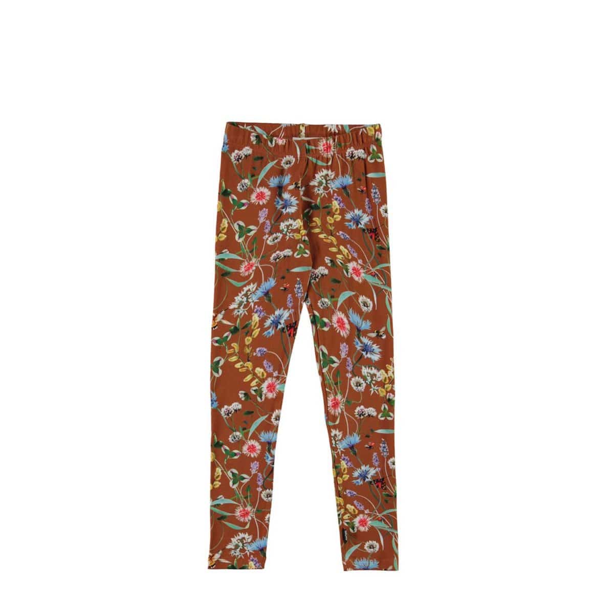 Molo - Leggings Niki, brun blomsterprint