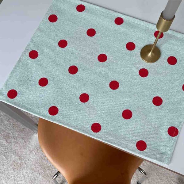 Jou Quilt dækkeserviet mint med prikker