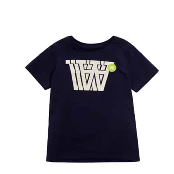 Wood Wood t-shirt Ola badge logo mørkeblå