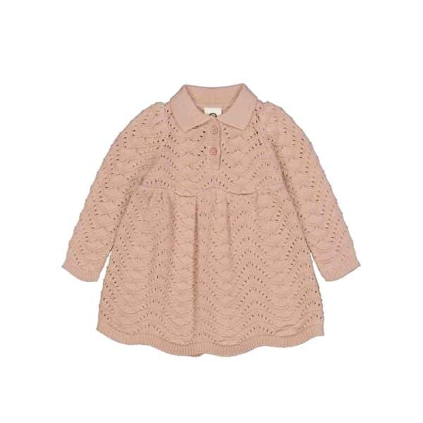 Müsli kjole strikket rosa